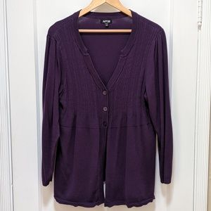 Apt. 9 Cardigan button front long sleeve